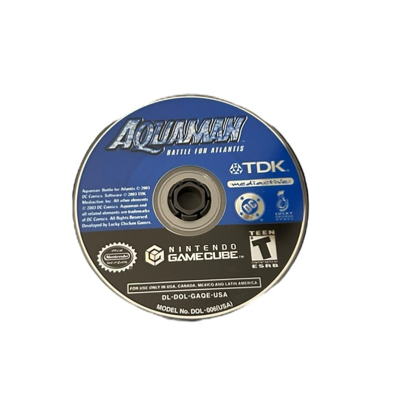 Aquaman Battle for Atlantis Nintendo GameCube Game - Picture 3 of 3